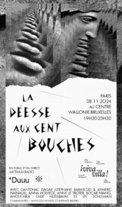 *La déesse aux cent bouches : festival radiophonique Duuu Radio et ¡Viva Villa! - 8 novembre 2024, Paris